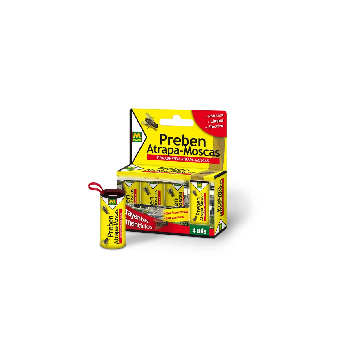 tiras-atrapa-moscas-preben-4-uds